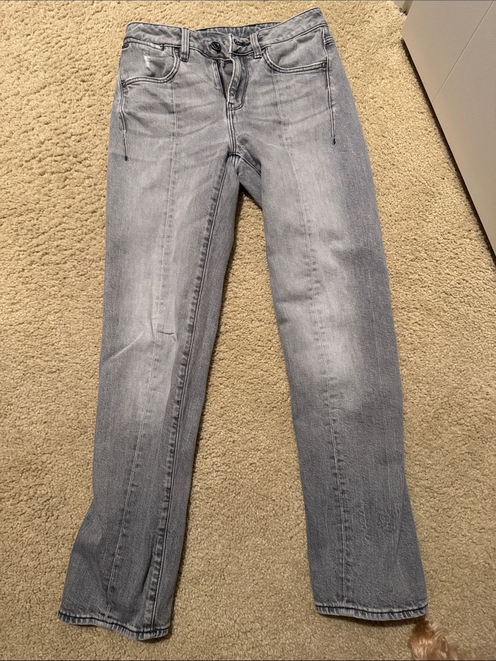 G-Star Women’s Straight Leg Jeans in Light Gray